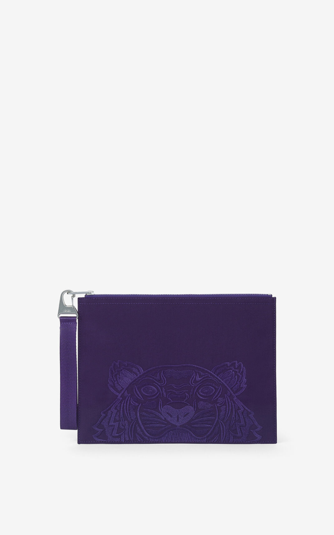 Pochette Kenzo Homme Large Toile Kampus Tiger Violette VENRO-7945